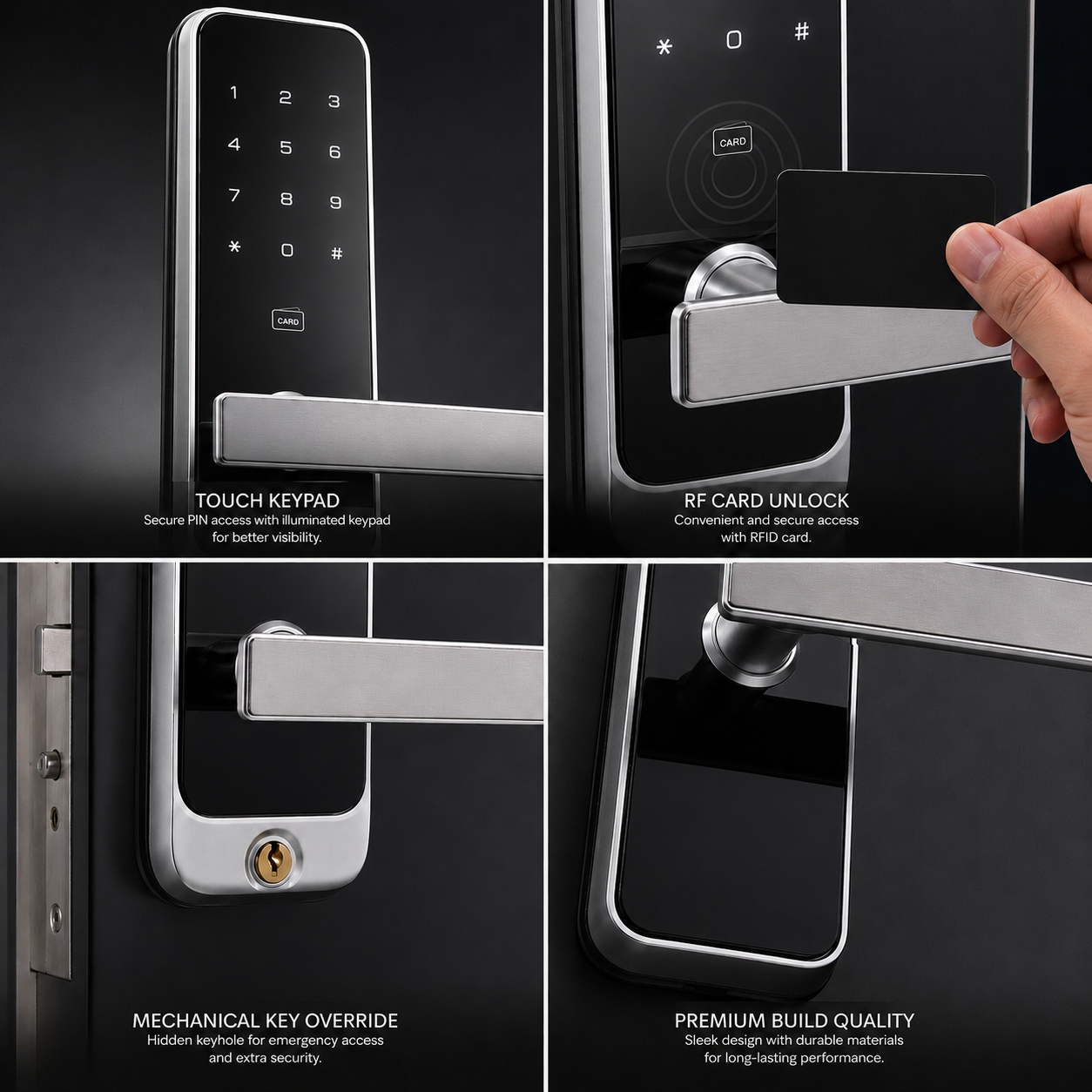 Digital Door Lock with Keypad & RFID Access